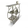 Chelsea Console Shelf with Marble and Glass