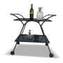 Marylebone Drinks Trolley with Smoked Glass Shelves