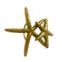 Set of Four Starfish Napkin Rings - Gold Finish