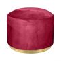 Velvet Claret Large Stool