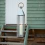 Stainless Steel Large Tall Venetian Lantern with Wooden Handle 