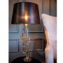 Armstrong Trumpet Lamp with Black Shade 