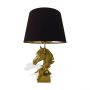 Horse Head Table Light - Gold Finish With Shade 