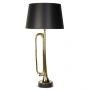 Large Hanover Bugle Lamp with Black Shade