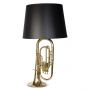 Moritz Tuba Lamp with Black Shade 