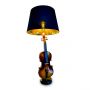 Violin Table Lamp with Black Shade 