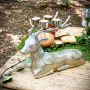 Resting Stag Tea Light Holder 