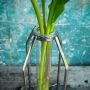 Single Oversized Test Tube Vase with Silver Stand