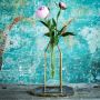Single Oversized Test Tube Vase with Gold Stand