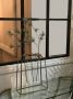 Triple Oversized Test Tube Vase with Gold Stand