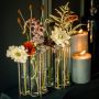 W-Shaped Glass Test Tube Table Vase 