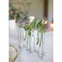 W-Shaped Glass Test Tube Table Vase 