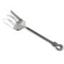 Unpolished Knot Medium Serving Fork 