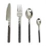 Unpolished Twist Neck 24 Piece Cutlery Set