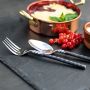 Unpolished Twist Neck Dessert / Appetiser Fork