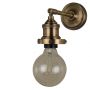 Prohibition Straight Adjustable Wall Fitment - Antique Brass