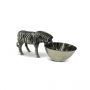 Zebra Nibbles Bowl - Nickel Finish 